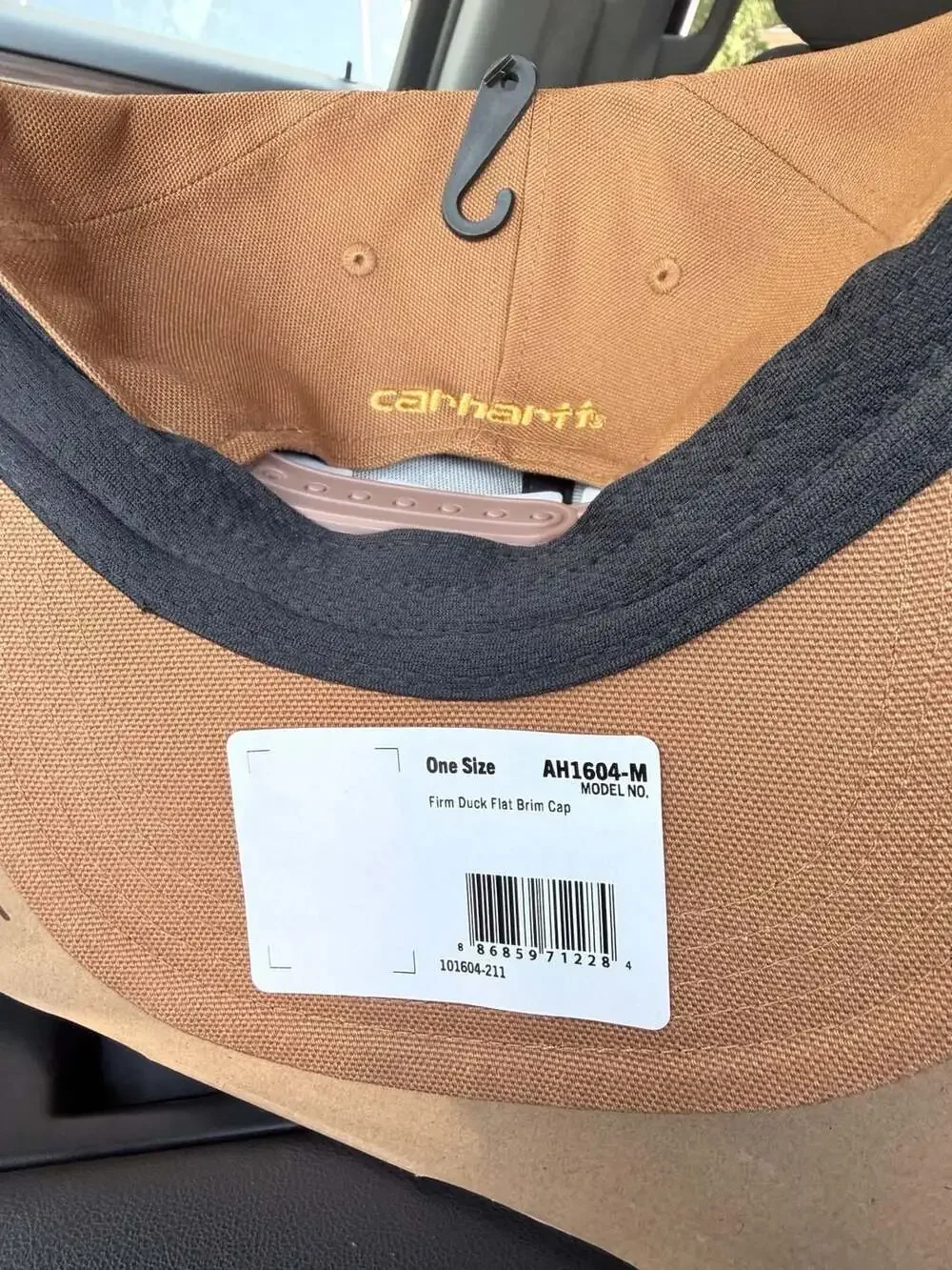 Carhartt Ashland Cap One Size Brown Firm Duck Flat Brim